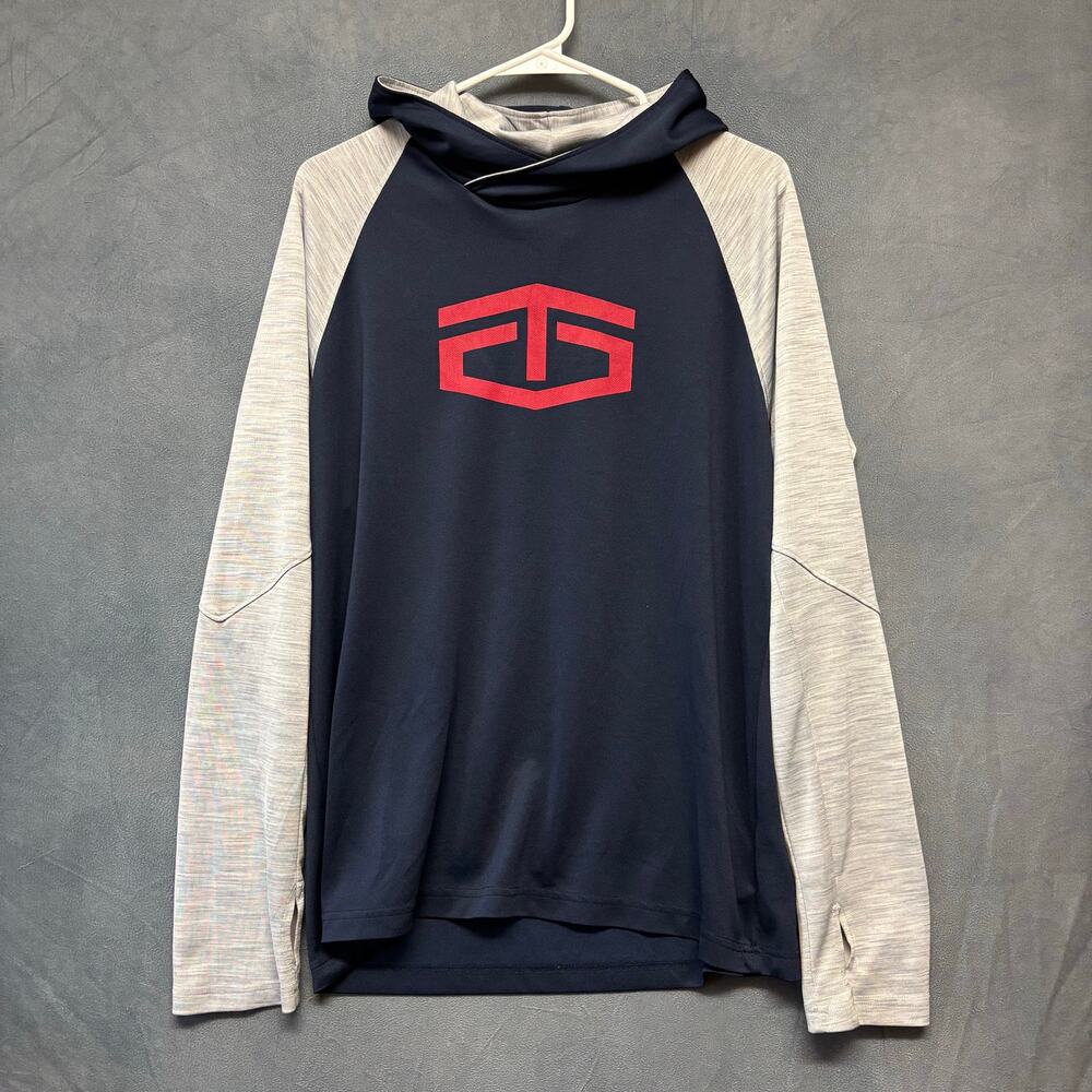 Tap Out Thin Hooded Sweatshirt Raglan Thumb Hole Hoodie Lightweight Performance